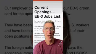 Head over to eb3.work and check out our current EB-3 Employer Sponsored Green Card Jobs!