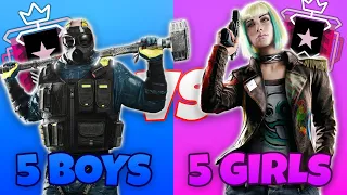 Can 5 Champion E-Girls Beat 5 Champion E-Boys In Rainbow Six Siege?