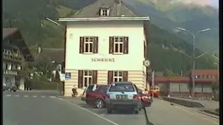 Autofahrt durch Schruns (Montafon/Vorarlberg/Österreich - 1997)