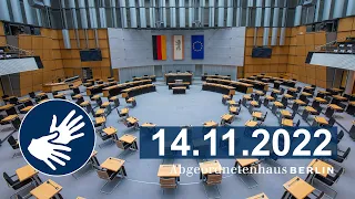 Plenarsitzung vom 14.11.2022