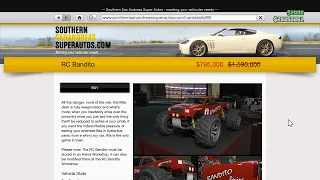 RC Bandito on sale! Buy it now! 50% discount! GTA Online. Tacet_Mortem