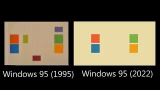 Windows 95 Commercial #4 - Comparison between 1995 & 2022