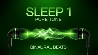 Binaural Beats Sleep No Music - Black Screen - 3 Hz Delta Waves - Pure Tone Frequency - 8 Hours