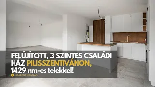 Eladóújszerű állapotú, 3 szintes családi ház Pilisszentivánon, 1429 nm-s telekkel!