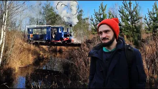 Маленький паровоз для загородного участка. Творение рук Павла Чилина.