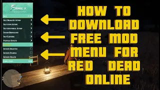 ✨HOW TO DOWNLOAD FREE MOD MENU FOR RED DEAD ONLINE✨