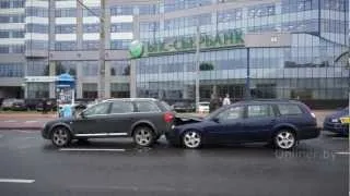 Двойная авария на проспекте Дзержинского