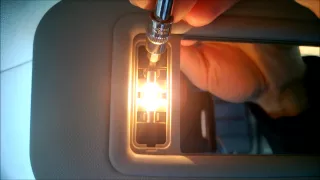 How to change, install LED bulbs in interior Mazda 6 2013+ светодиодные лампы в салоне