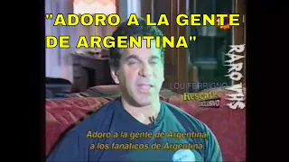 Lou Ferrigno (Hulk) entrevista para televisión argentina-subt. español