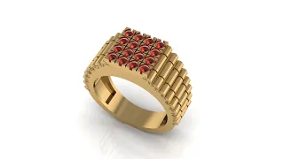 #Making of Men's Ring in Matrix9 #cad #Matrix Design #3d Modeling #Men's Ring Tutorial #Cad Design