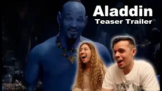 ALADDIN Teaser Trailer #3 - Will Smith as CGI Genie REACTION!