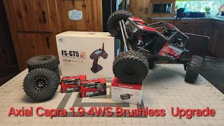 Rc Rock Crawler 1/10 Axial Capra 1.9 4ws Brushless Upgrade Explained (Part 1)