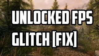 Skyrim Special Edition PC | Unlocked FPS Glitch FIX 100% !!