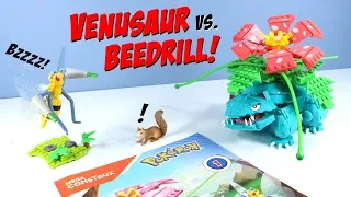 MEGA Construx Pokemon Venusaur vs Beedrill Duel Set Build