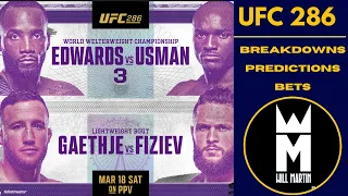 UFC 286 Edwards v Usman 3 FULL Card Predictions