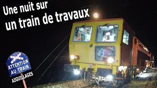 Visite d'un chantier de remplacement de traverses sur la Ligne à Grande Vitesse Paris-Lyon