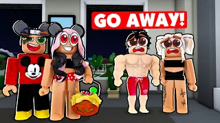 Brookhaven, But We Trick or Treat ODERS HOUSES..(Roblox Brookhaven RP🏡)