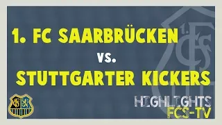 Stuttgarter Kickers - 1. FC Saarbrücken - Spielzusammenfassung (25. Spieltag)