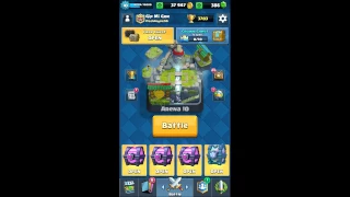 Clash Royale(2017) | opening three free Arena 10 magical chest and one legendary chest