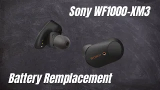 Sony WF-1000MX3 Battery Replacement + new battery test