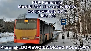 PUK Komorniki - Linia 729, MAN NL323 Lion's City #7014