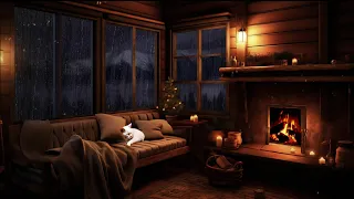 Cozy Rain with Fireplace: Relaxing Rain Sounds for Instant Relaxation and Sleep 🌧️