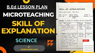 Skill of Explanation in Science|Biology|Microteaching skills|Micro lesson plans for B.ed/BTC/D.el.ed