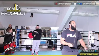 🔴Darmani Rock 🇺🇸American Heavyweight Warms Up With Some Jumping Rope Before Workout🥊