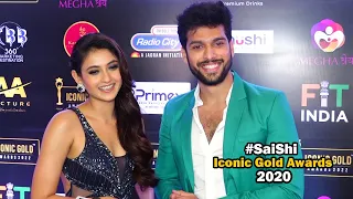 #SaiShi | Mehndi Hai Rachne Waali Fame Shivangi Khedkar And Sai Ketan Rao At Iconic Gold Awards 2022