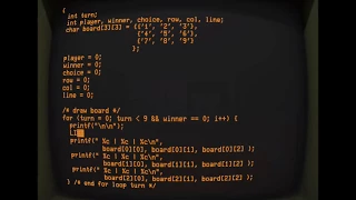 [ASMR] - Coding Tic-Tac-Toe, on nostalgia, Cathode terminal emulator and vintage computer sound