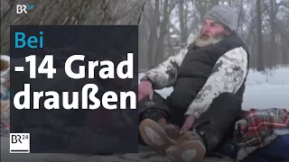 Obdachlose in der Kälte - Bei minus 14 Grad nachts im Schlafsack | BR24