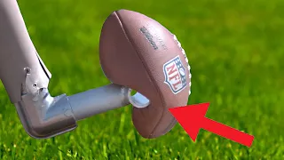 (हिंदी) World's Longest Field Goal- Robot vs NFL Kicker