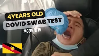4 Yours Old Baby doing Covid-19 Swab Test Review.