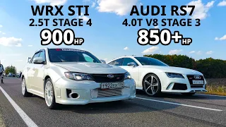 Ядерная SUBARU Impreza WRX STI vs AUDI RS7. SUPERB 2.0T vs INFINITI Q50S. BMW M2 vs CARINA E 3S-GTE