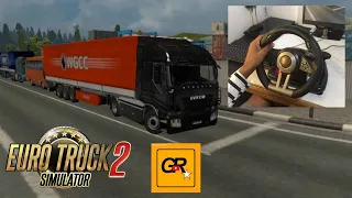 Euro Truck Simulator 2 | Steering Wheel Gameplay | Iveco Truck Realistic Driving #gamerovers