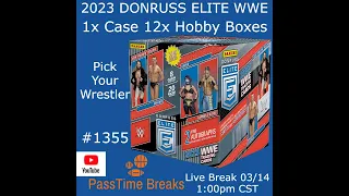 03/14 - 2023 DONRUSS ELITE WWE 1x Case 12x Hobby Box #1356 LIVE BREAK