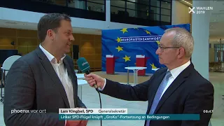 Lars Klingbeil bewertet die Europawahl-Ergebnisse der SPD am 27.05.19