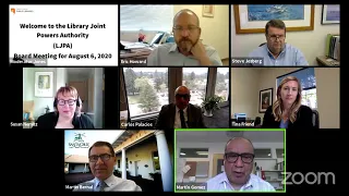 August 6, 2020  - LFFA and LJPA Board meetings (live)