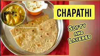 Soft Chapati recipe in tamil | soft and layered chapati | Yummy chapathi | Roti recipe in tamil