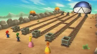 Mario Party 9 Party Mode - Magma Mine - Mario vs Luigi vs Peach vs Daisy
