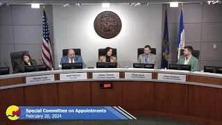 Special Committee on Appointments - February 20, 2024