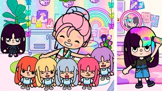 My sisters have rainbow hair but I don't🥺🌈/ /Toca sad stories😭/ Toca boca🥺