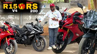 2 லட்சத்திற்கு எதை வாங்கலாம் ?🤔🤔🤔 2 lakhs Budget | Yamaha R15 Vs Bajaj Rs200 Comparison in Tamil