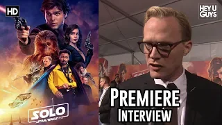 Paul Bettany (Dryden Vos) on the fun capers of Solo: A Star Wars Story World Premiere Interview