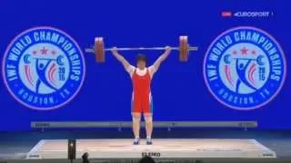 Unreal Rim Jong Sim (North Korea) at the Weightlifting Championships 2015 in Houston