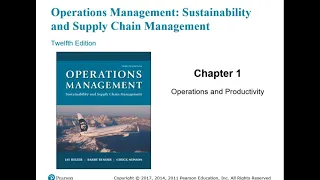 Chapter 1: Operations & Productivity