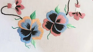 Hand embroidery roses تطريز يدوي للورود