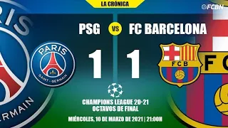 Paris Saints German vs Barcelona 1-1 ⚽10/3/2021⚽ All Goals and extended highlights ⚽