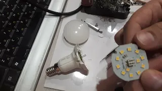 Быстрый ремонт светодиодной лампы ЭРА
