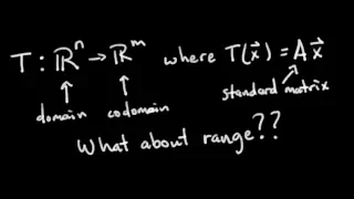 Matrix Transformations (1/4): Domain, Codomain, Range, Standard Matrix [Passing Linear Algebra]